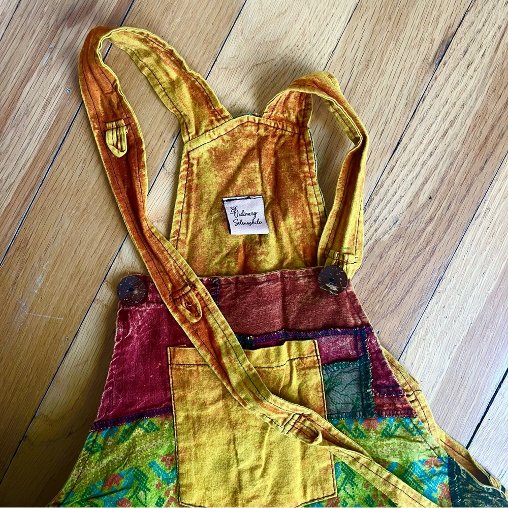 NWOT Ordinary Selenophile Patchwork Overalls - image 2